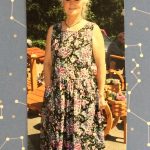Katelyn Wills in her floral dress