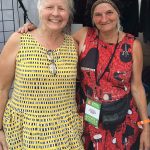 "Thank you Jan....for all the wonderful dresses you made for me over the years of our Salmon Arm Roots and Blues Festival." Joanne Patrick and Jan Donaldson