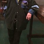 Me hanging out in one of my corduroy, hand appliqued reversible jackets. So cozy and have a beautiful applique on the front and back Jan Donaldson in one of a kind jacket